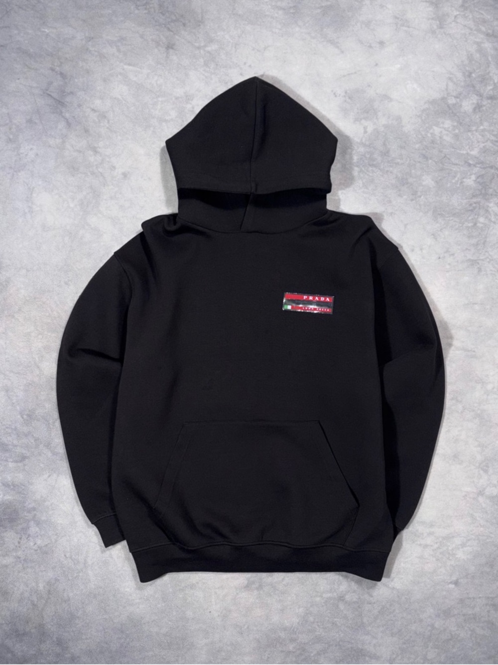 RARE PRADA LUNA ROSSA 2022 Luxury Casual Black Sport Hoodie RRP1300$+